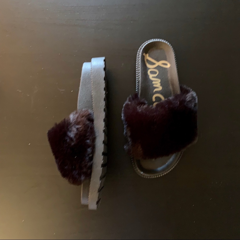 Sam Edelman furry sandals